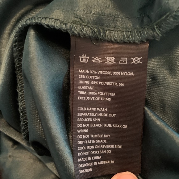 Bardot | Green Lace Panel Sheath Dress - Picture 7 of 9